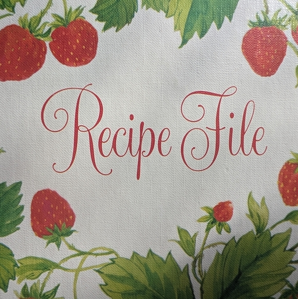 1980's Hallmark Strawberry Recipe File with Red Ribbon - Picture 8 of 9